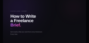 How to write a freelance brief — GigOrbit hiring guide